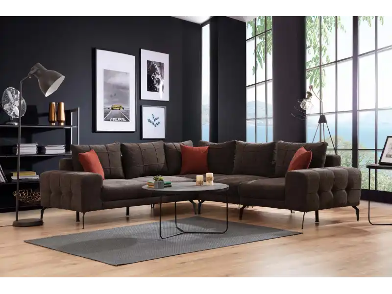 İnegöl Mobilya Ahsen Köşe Koltuk Takımı