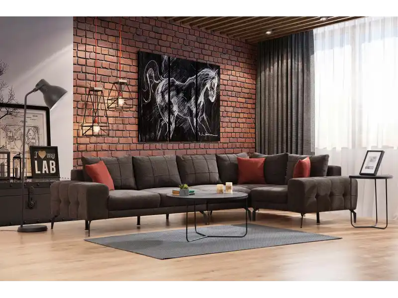 İnegöl Mobilya Ahsen Köşe Koltuk Takımı