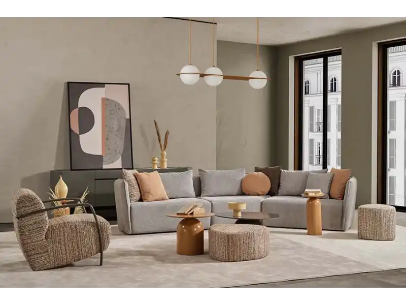 İnegöl Mobilya Slope Amorf Köşe Takımı