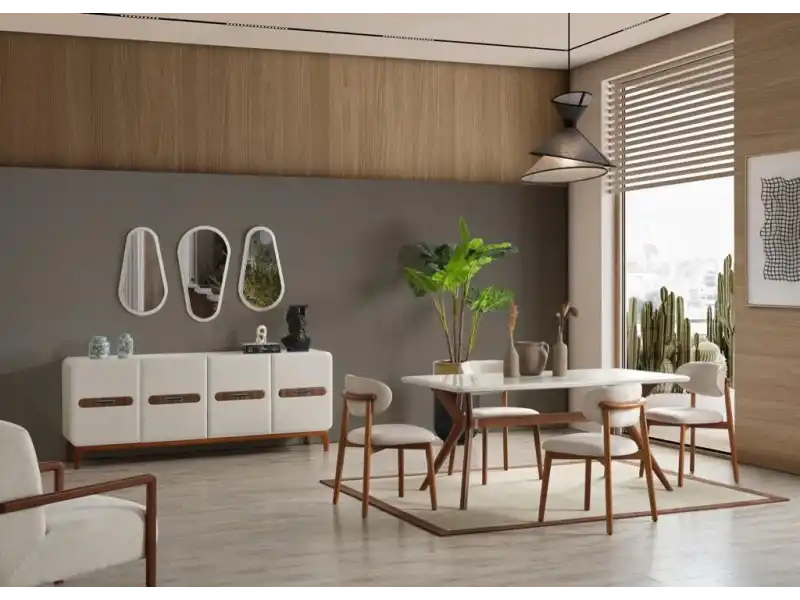 Roys Krem Yemek Takımı