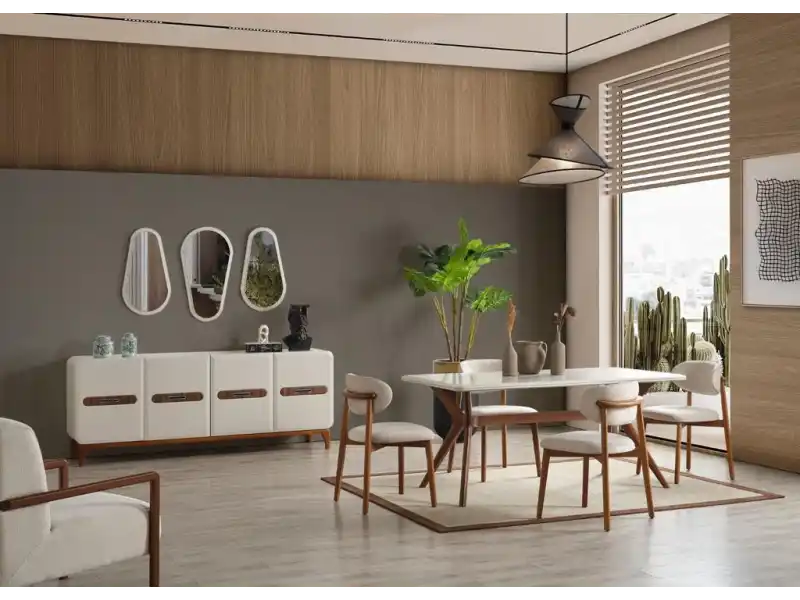 Roys Krem Yemek Takımı