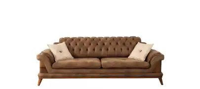 Kervan Krem Kahve Koltuk Takımı