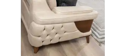 Kervan Krem Antrasit Koltuk Takımı