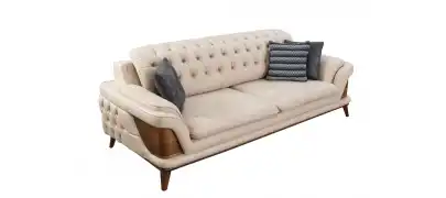 Kervan Krem Antrasit Koltuk Takımı