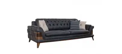 Kervan Krem Antrasit Koltuk Takımı