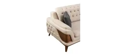 Kervan Krem Antrasit Koltuk Takımı