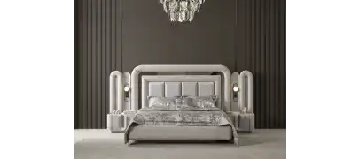 Prada Sis Grisi Yatak Odası