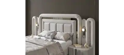 Prada Sis Grisi Yatak Odası