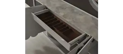 Prada Sis Grisi Yemek Odası