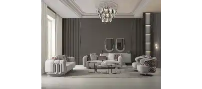 Prada Sis Grisi Koltuk Takımı