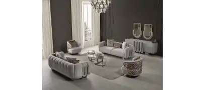 Prada Sis Grisi Koltuk Takımı