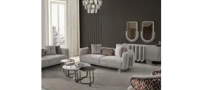 Prada Sis Grisi Koltuk Takımı