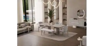 Enna Gri Yemek Odası