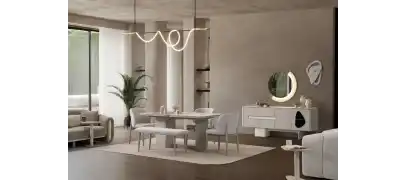 Enna Gri Yemek Odası