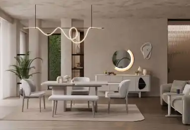 Enna Gri Yemek Odası