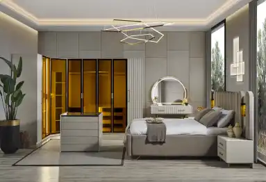 İnegöl Mobilya Gold Line Giyinme Odası