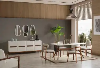 Roys Krem Yemek Takımı