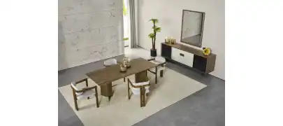 İnegöl Mobilya Pietra Yemek Odası Takımı