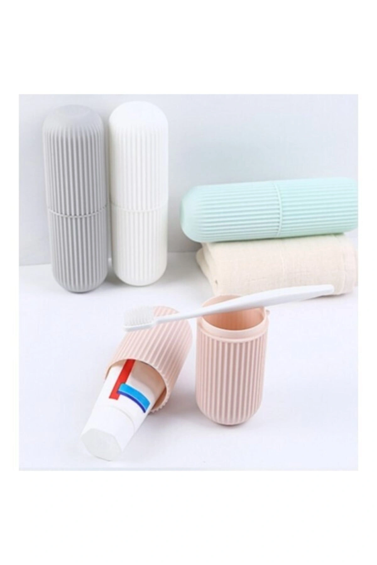 Seyahat Tipi Diş Macunu Ve Fırçası Saklama Kabı