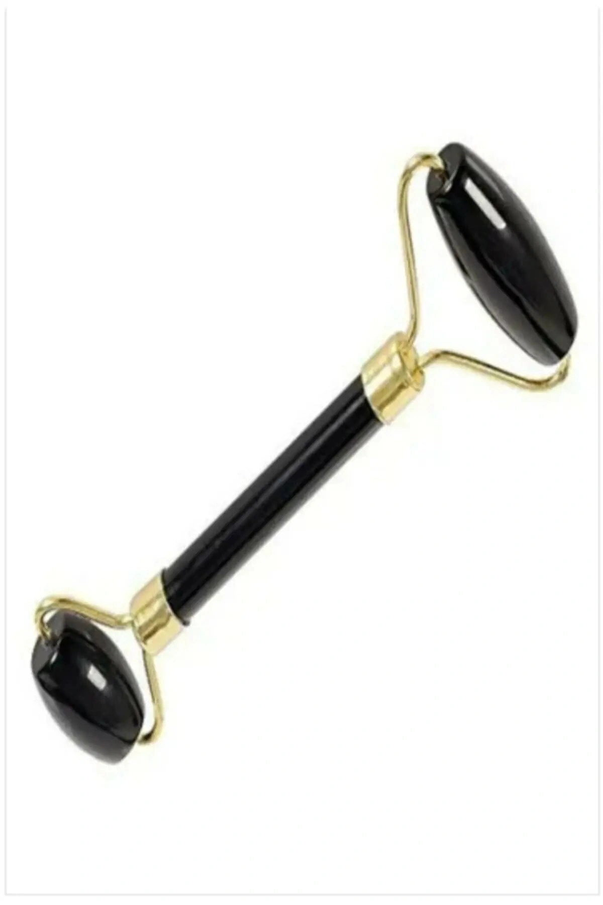 Yeşim Taşı Siyah Çift Taraflı Cilt Yüz Masaj Bakım Aleti Roller Obsidian