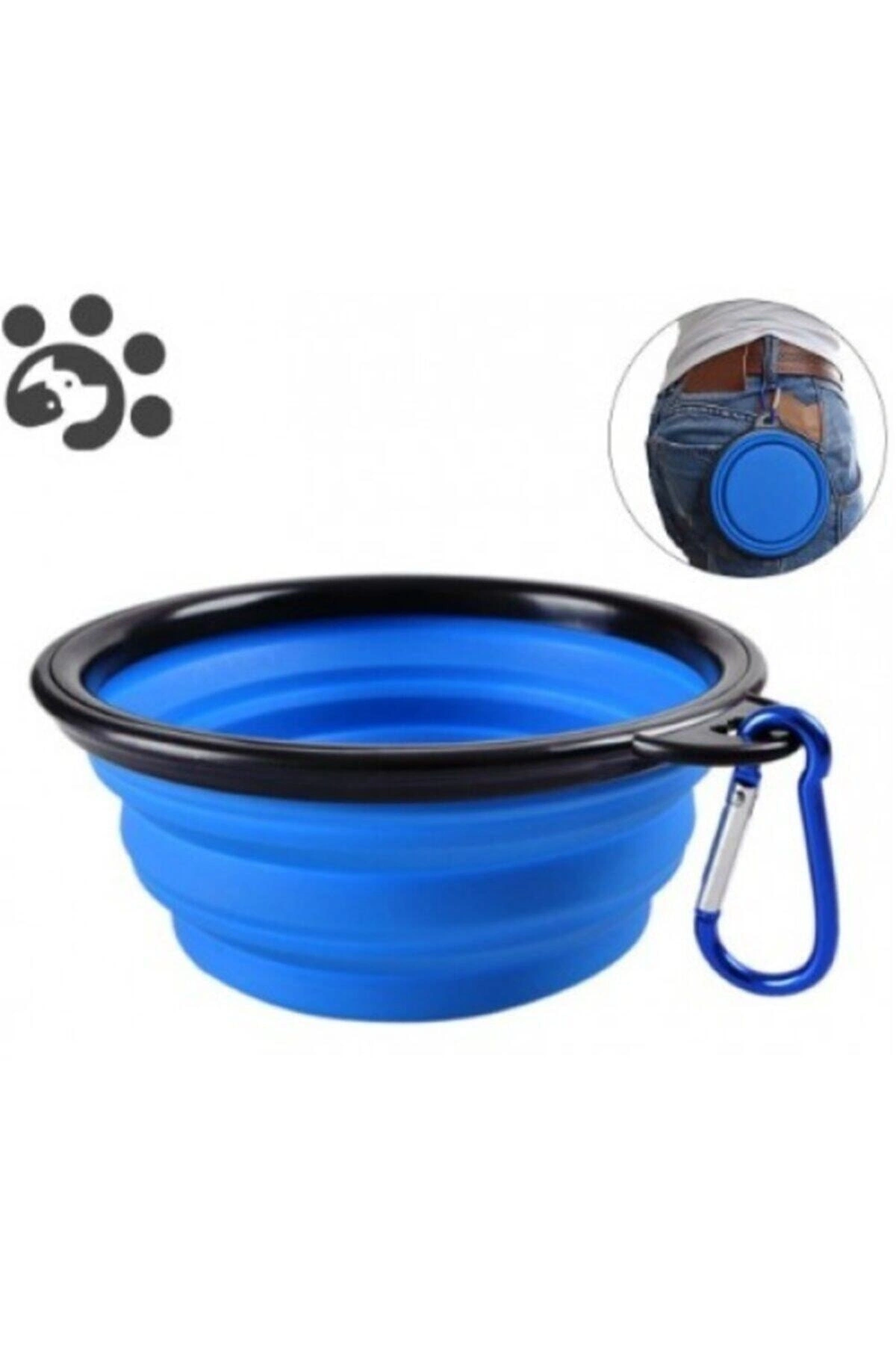 Katlanabilir Kedi Köpek Mama Ve Su Kabı