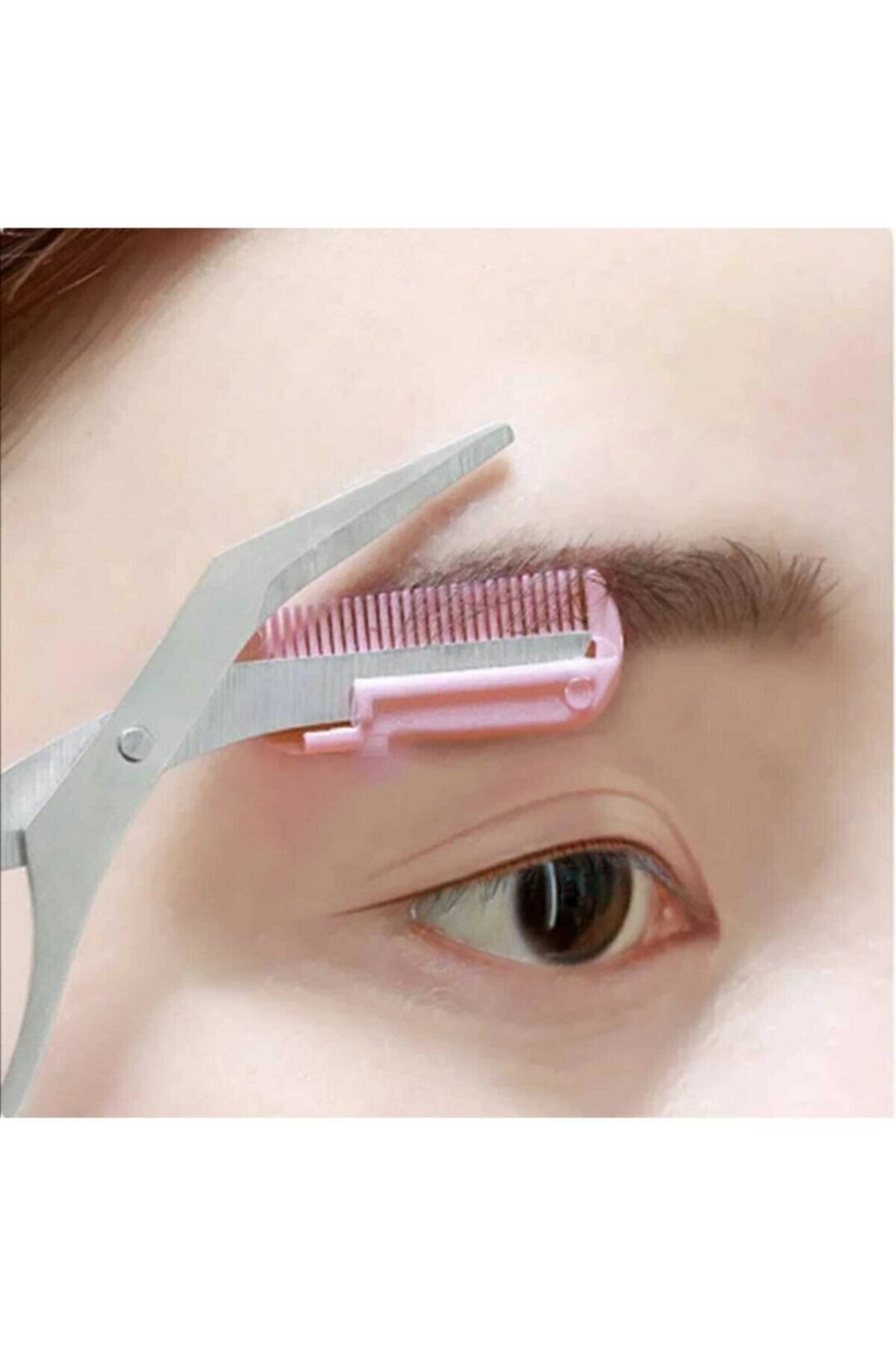 Kaş Makası Düzeltici Makas Kirpik Makas Klipleri Şekillendirme Kaş Kiprik Makası