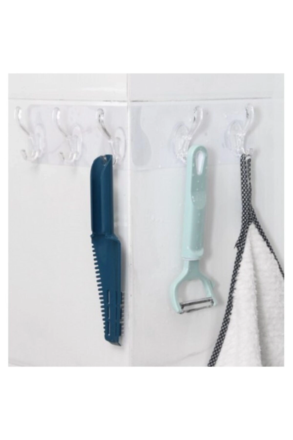 Tek Parça Kendinden Yapışkanlı 5 Kancalı Askı