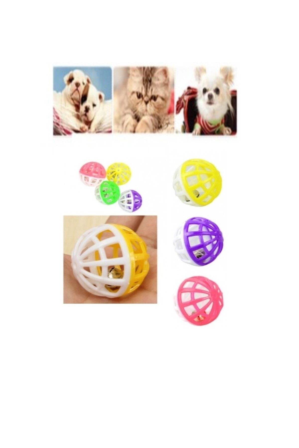 Evcil Hayvan Kedi Oyun Topu Çıngıraklı 3,5 Cm 2 Adet