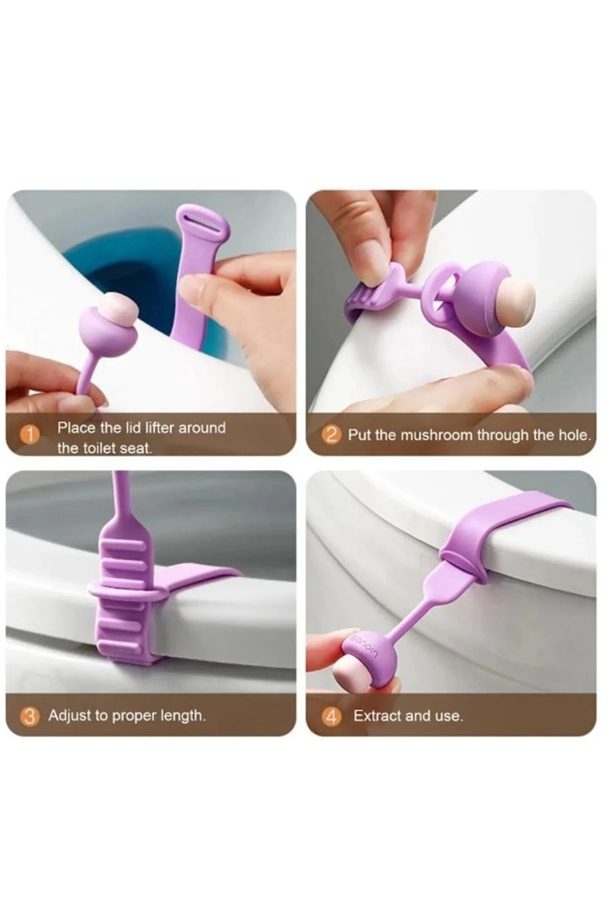 Mantar Tasarımlı Klozet Kapağı Kaldırma Aparatı