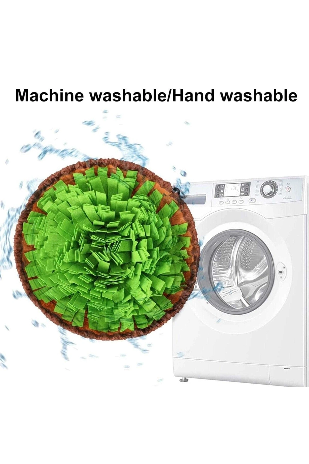 Köpek Yavaş Besleme Matı Mama Bulmaca Matı - Köpek Interaktif Oyuncağı Yeşil