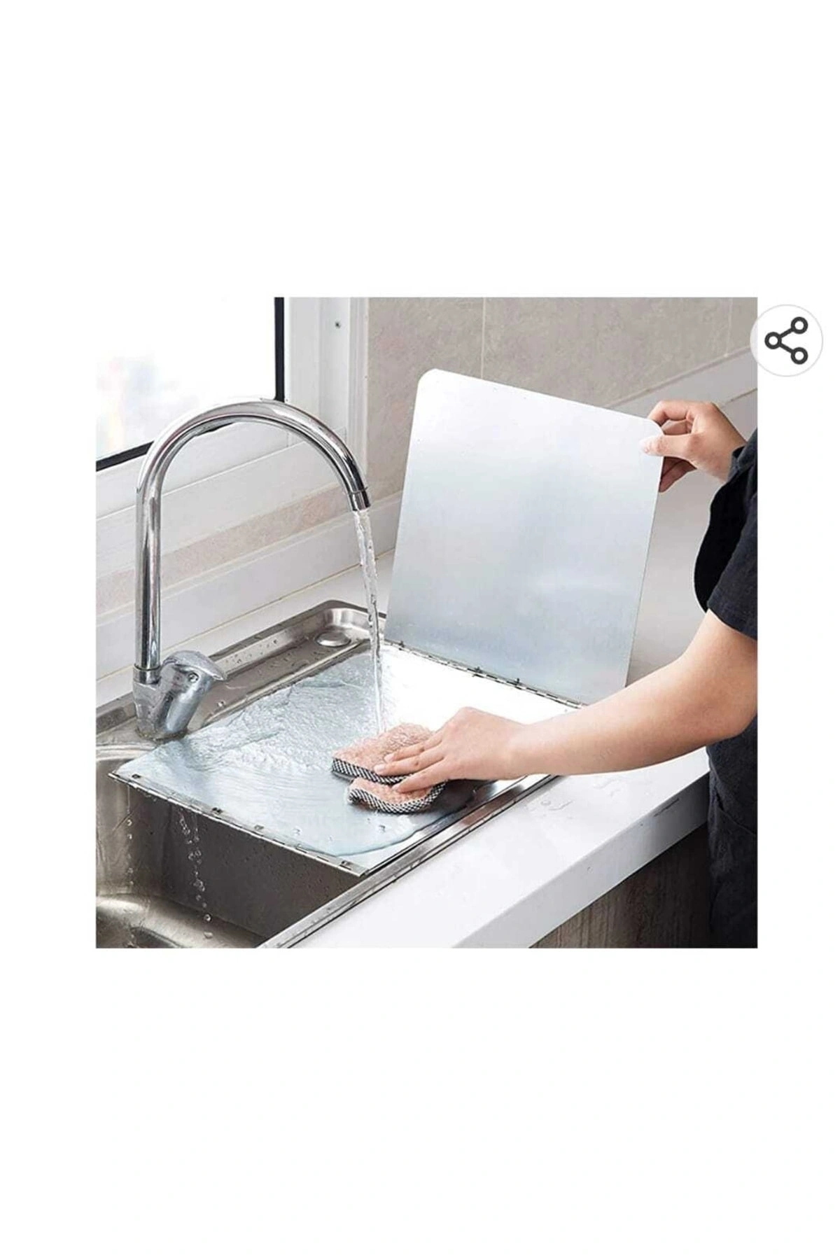 Ocak Arkası Koruyucu Yağ Sıçratmaz Panel Büyük Boy 30+30+30+30