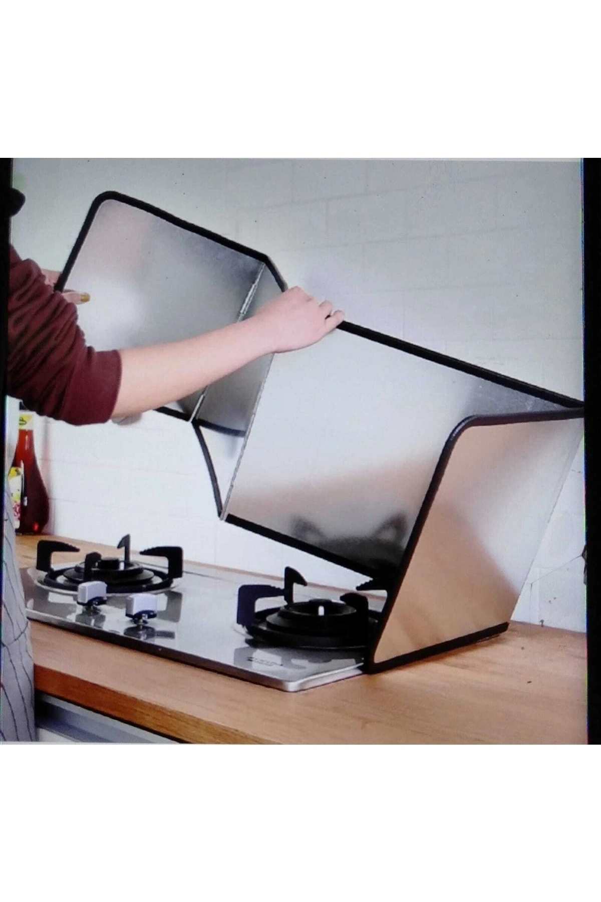 Ocak Arkası Koruyucu Yağ Sıçratmaz Panel Büyük Boy 30+30+30+30