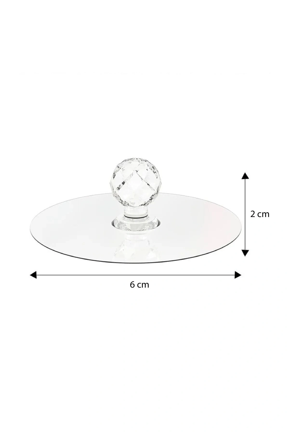 Dolap Çekmece Kulpları Yapışkan Mobilya Kulpu Kristal Mobilya Topuzu 2 Li Paket