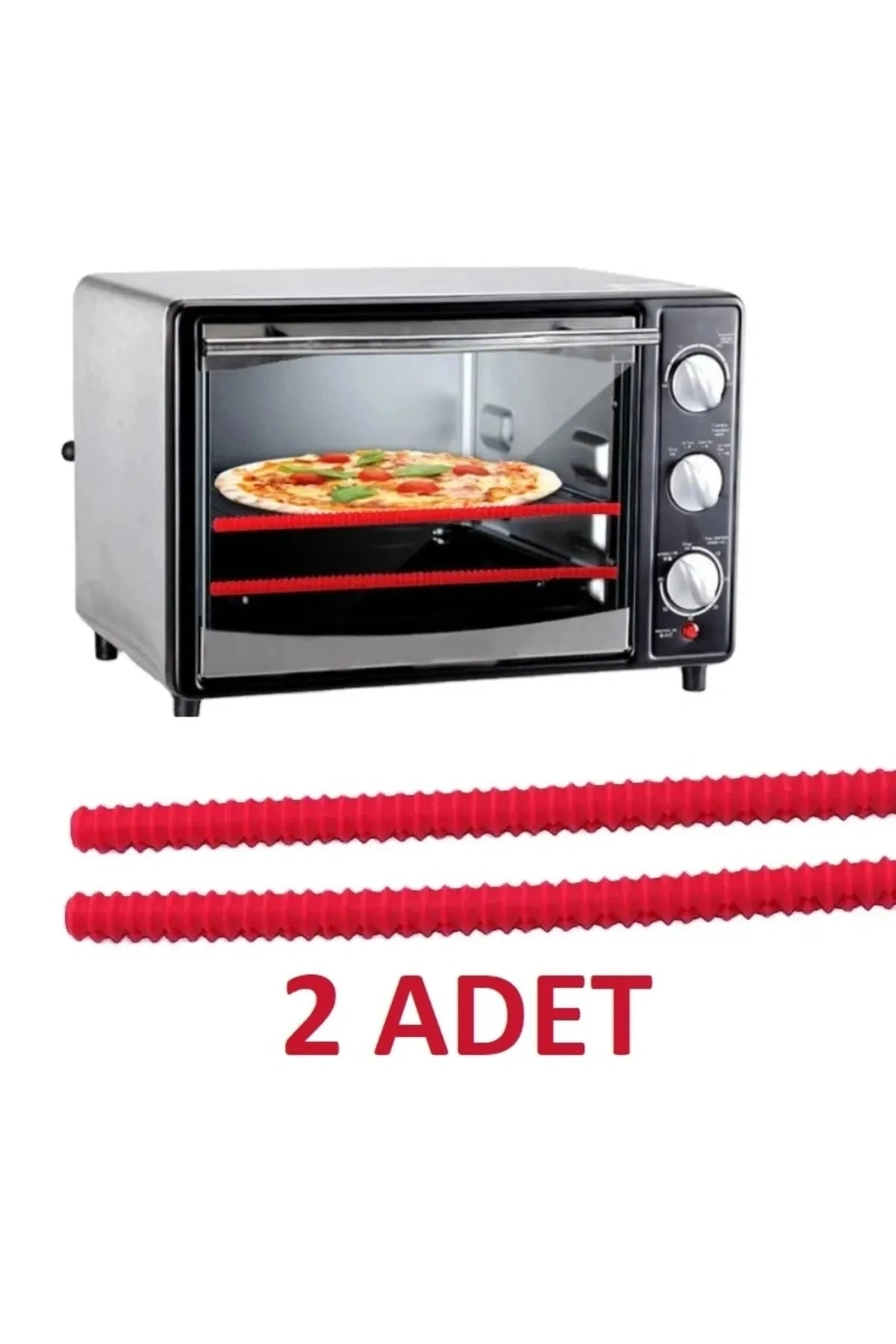 Isıya Dayanıklı Silikon Izgara Fırın Koruyucu Yanma Önleyici Kenar Koruyucu Silikon 2 Li Paket