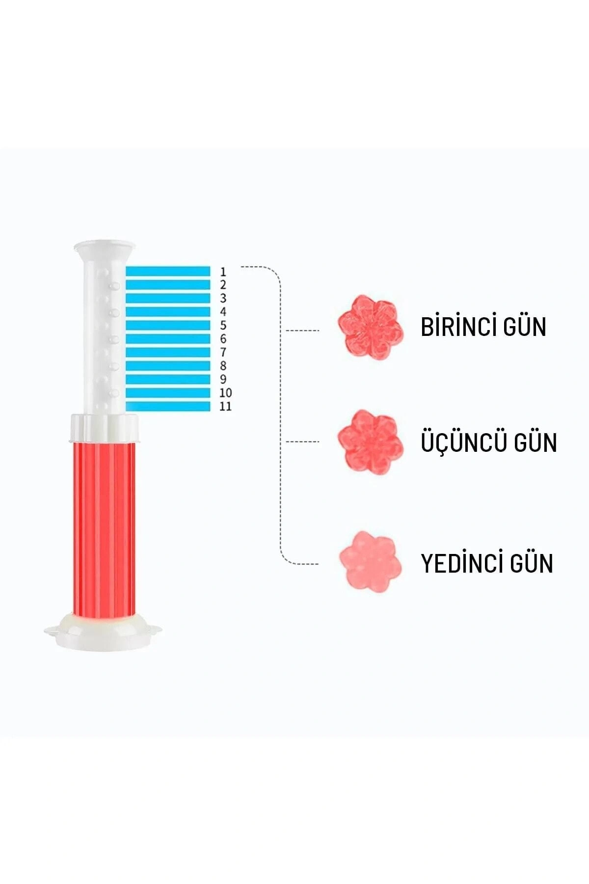 Wc Tuvalet Temizleme Jeli Klozet Jel Blok Koku Giderici Desenli Klozet Jeli Kırmızı 1 Adet