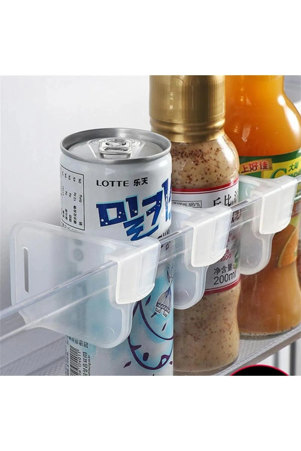 Buzdolabı Raf Ayırıcı Ayarlanabilir Dolap Çekmece Düzenleyici 4 lü 1 Adet