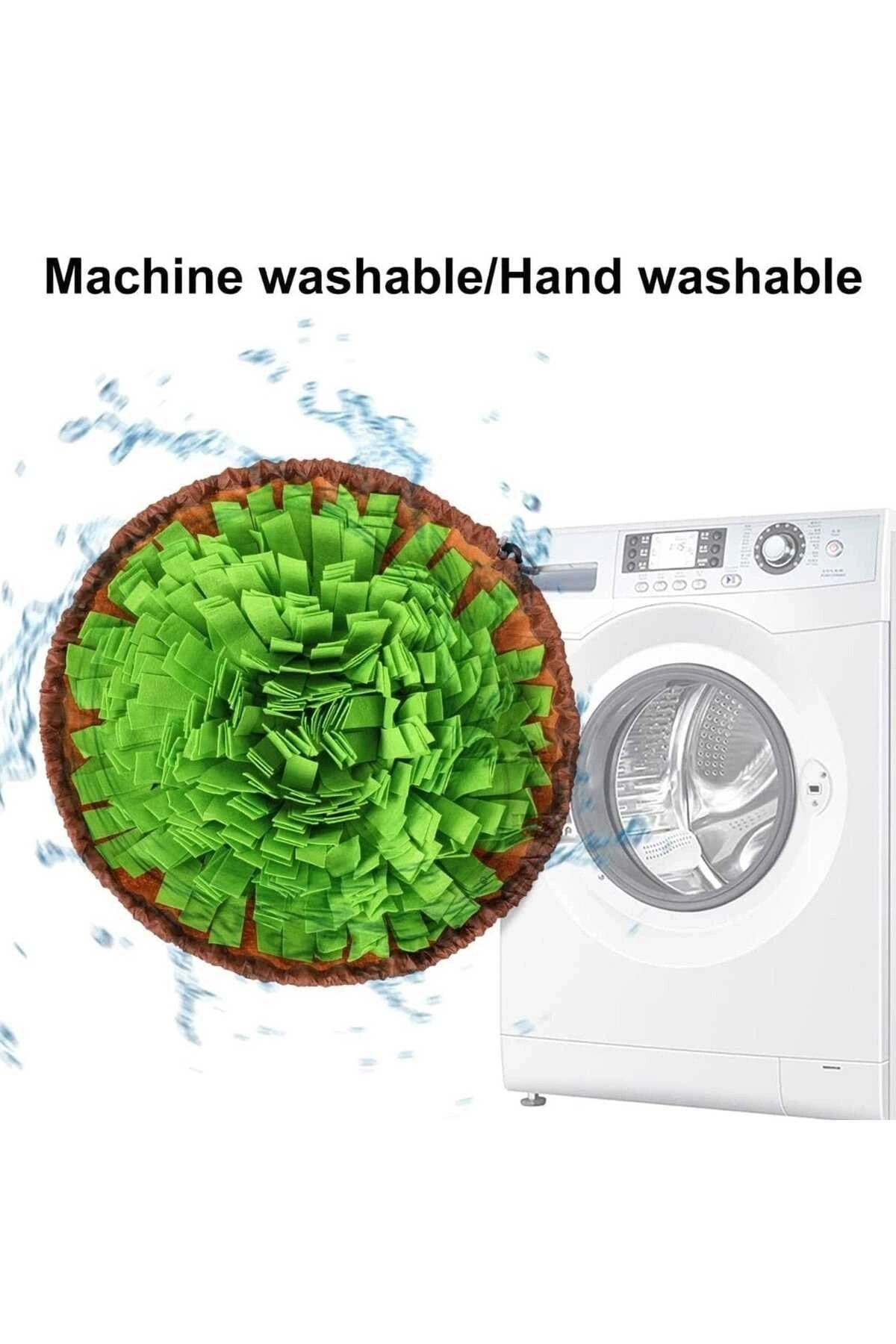 Köpek Yavaş Besleme Matı Mama Bulmaca Matı - Köpek Interaktif Oyuncağı YEŞİL