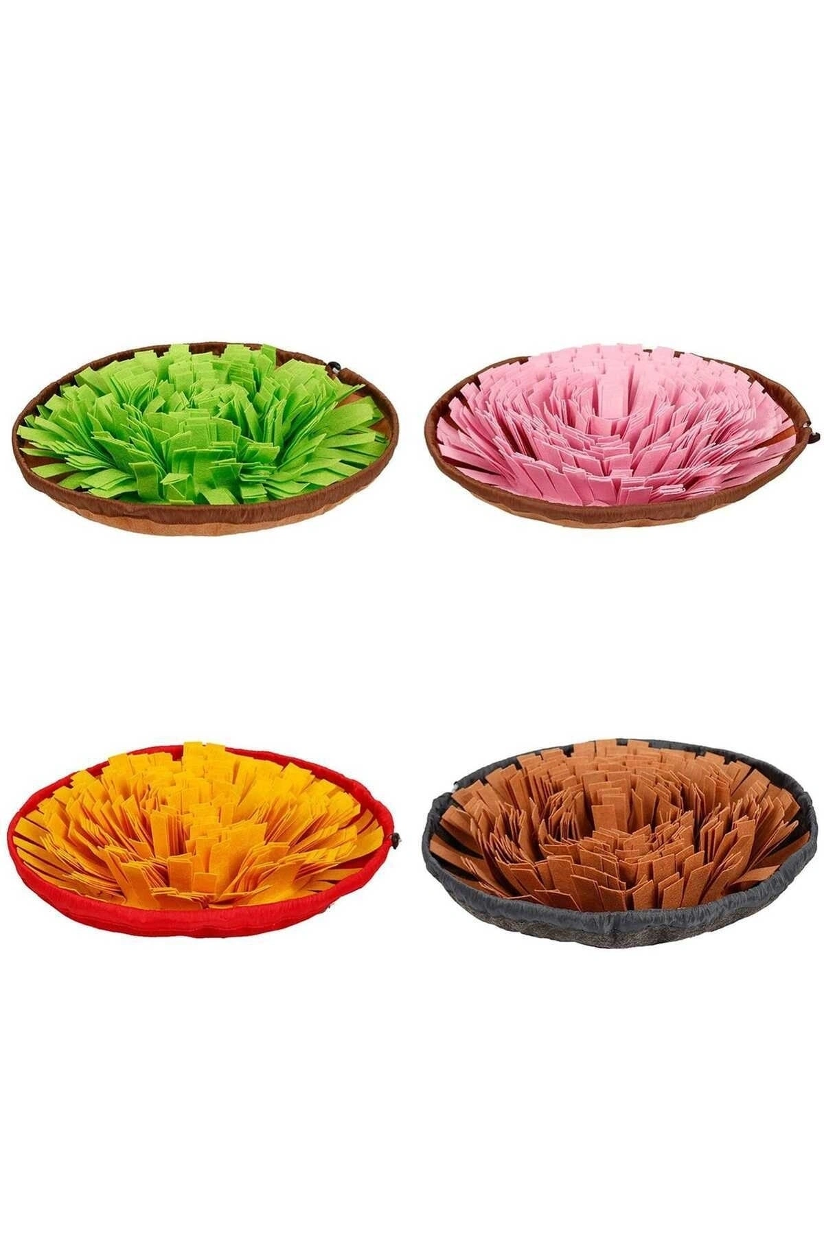 Köpek Yavaş Besleme Matı Mama Bulmaca Matı - Köpek Interaktif Oyuncağı KAHVERENGİ