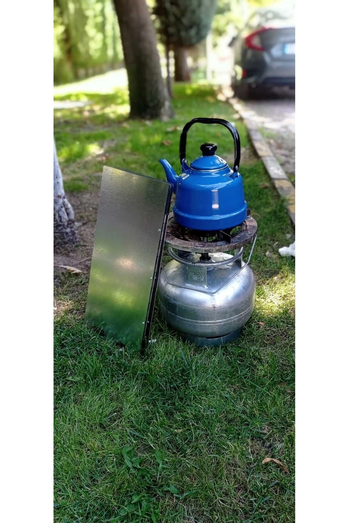 Kamp Ateşi Rüzgar Engelleyici Panel Rüzgarlık 5li Plaka