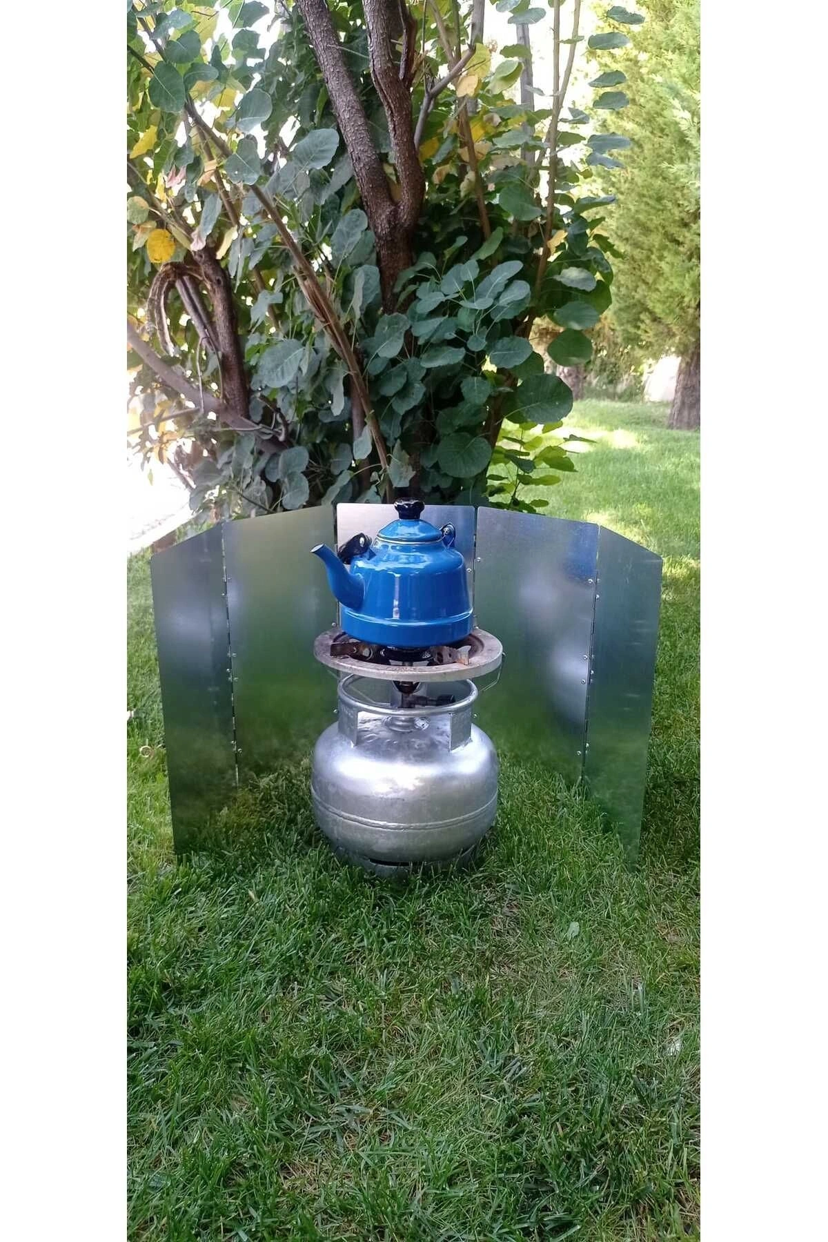 Kamp Ateşi Rüzgar Engelleyici Panel Rüzgarlık 5li Plaka