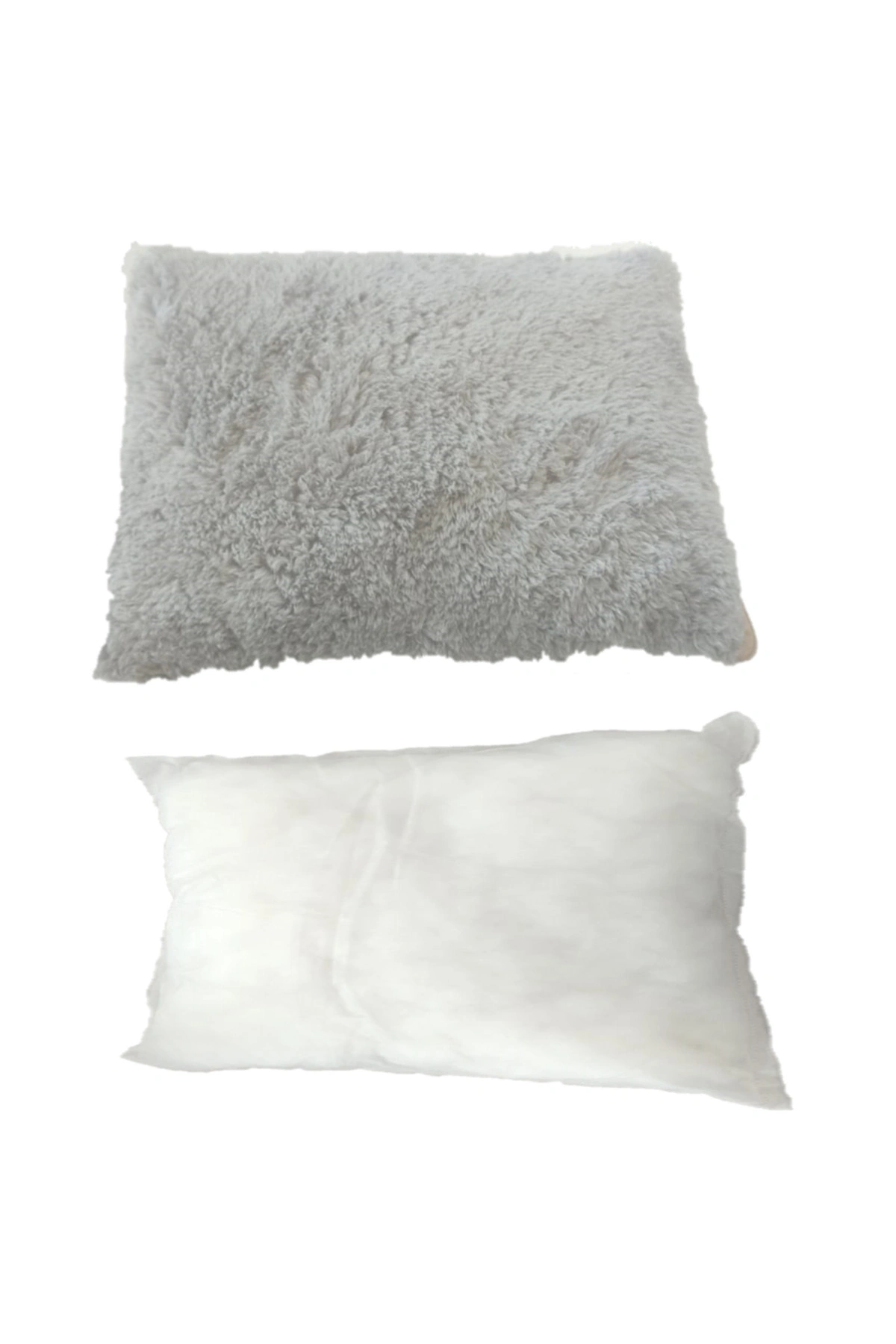 Kedi Köpek Uyku Minderi Yıkanabilir Fermuarlı Yumuşak Yatağı Welsoft 35x40 Cm 1 Adet Gri