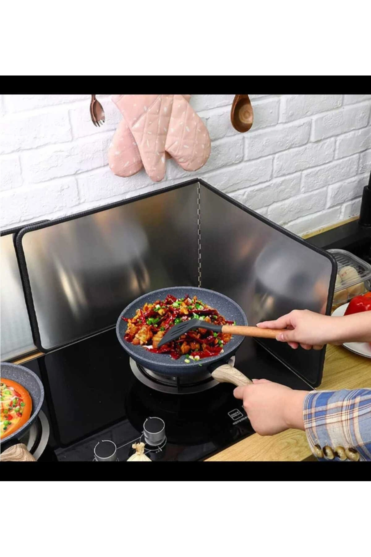 Ocak Arkası Koruyucu Yağ Sıçratmaz L Köşe Panel 30 30