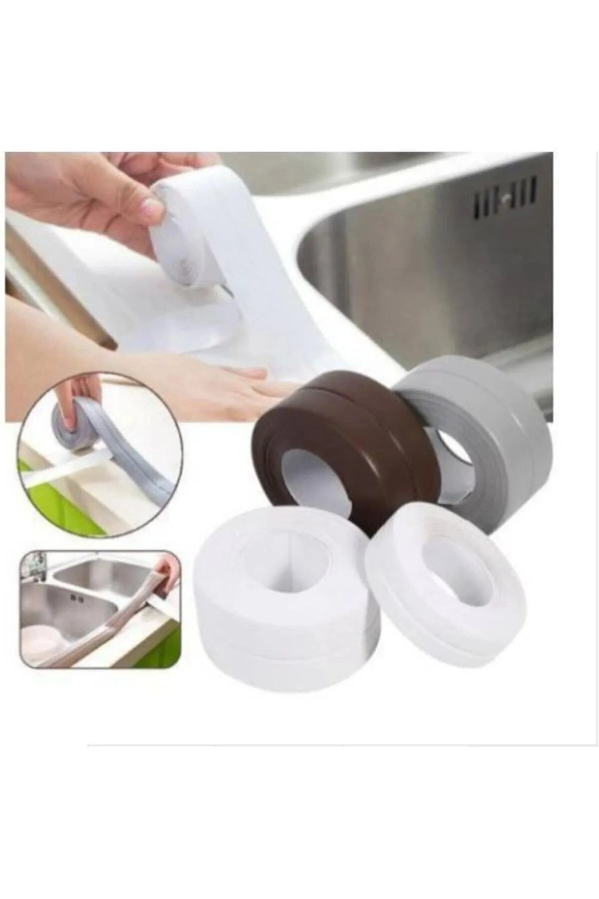 Su Sızdırmaz Geçirmez Bant Lavabo Küvet Kenar Bandı Küvet Duş 3,2 M X 38