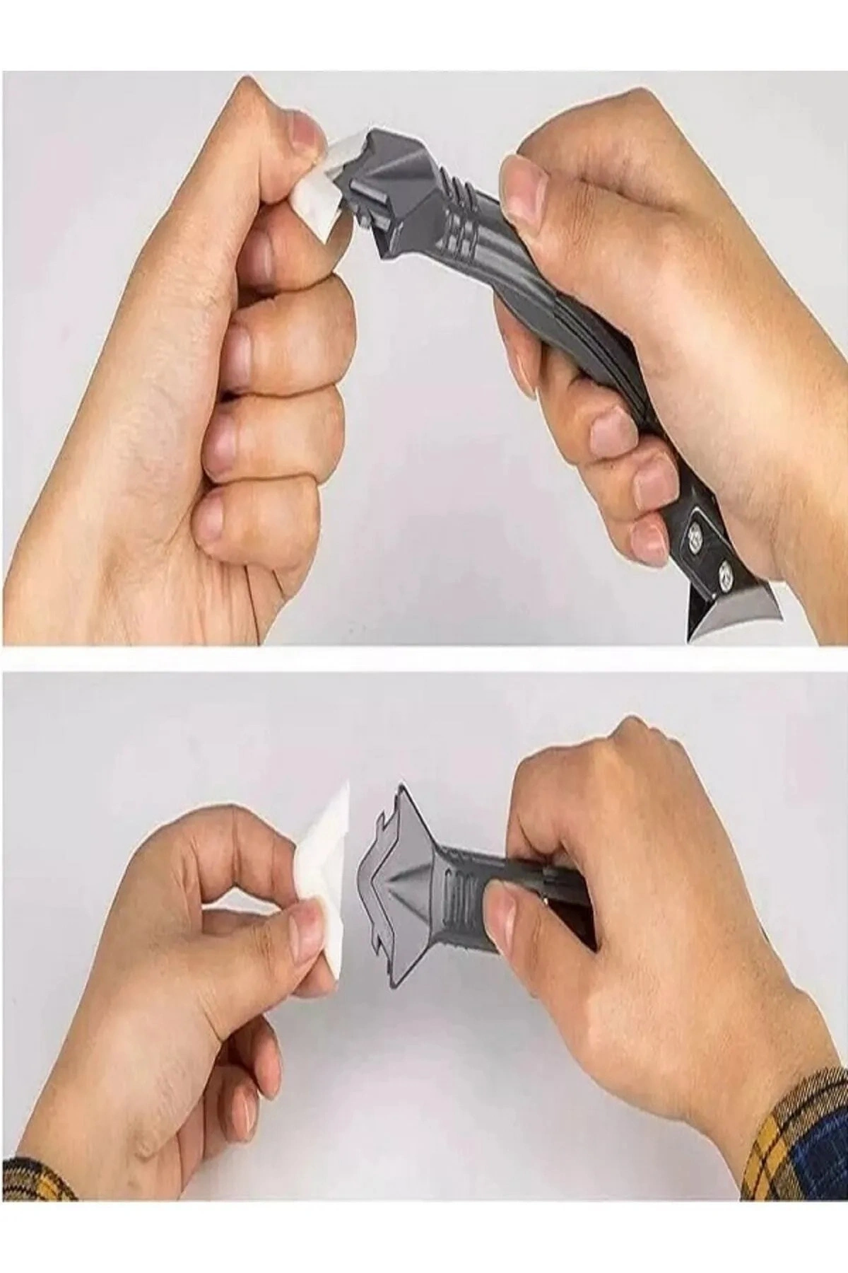 3ü 1 Arada Fayans Derz Dolgu Kazıyıcı Sıyırıcı Silikon Sökücü Ve Uygulayıcı Aparatı 1 ADET