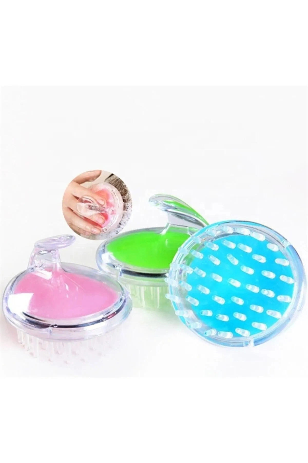 Yumuşak Silikon Saç Yıkama&Saç Derisi Masaj Tarağı