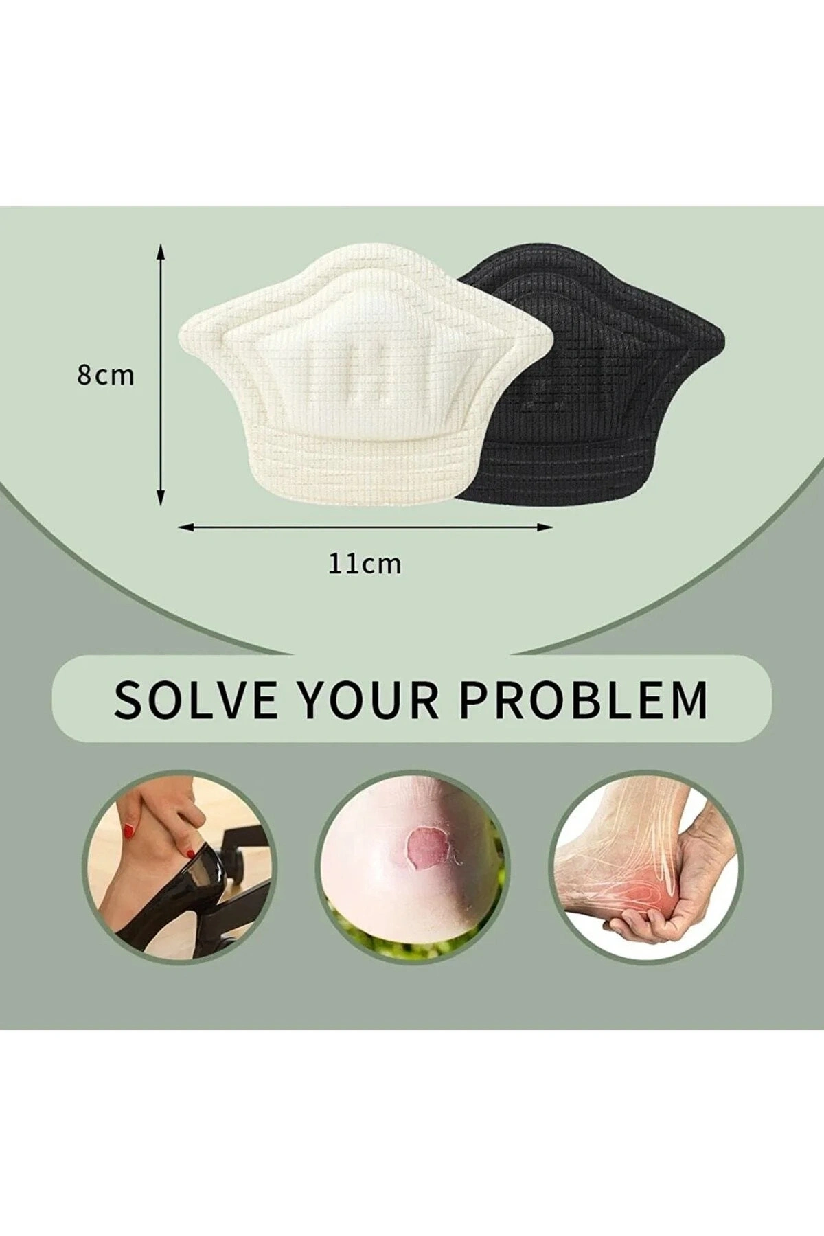 Ayakkabı Topuk Vurma Önleyici Ve Daraltma Pedi Ayakkabı Içi Koruyucu Aparat 1 Çift