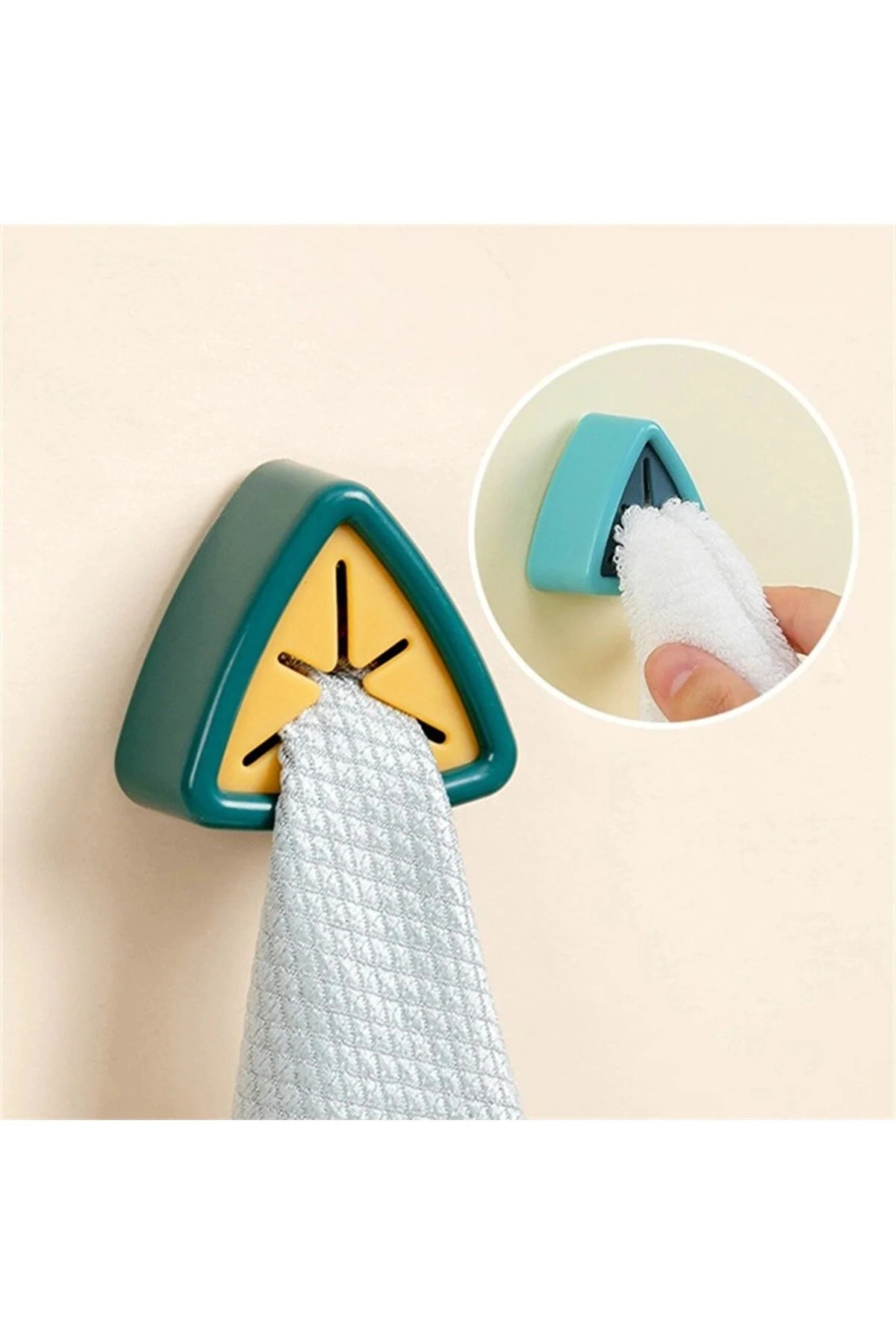 Askı Pratik Havlu Mutfak Askısı Havlu Tutucu Pratik Kendinden Yapışkanlı Askı Aparatı 4 Adet
