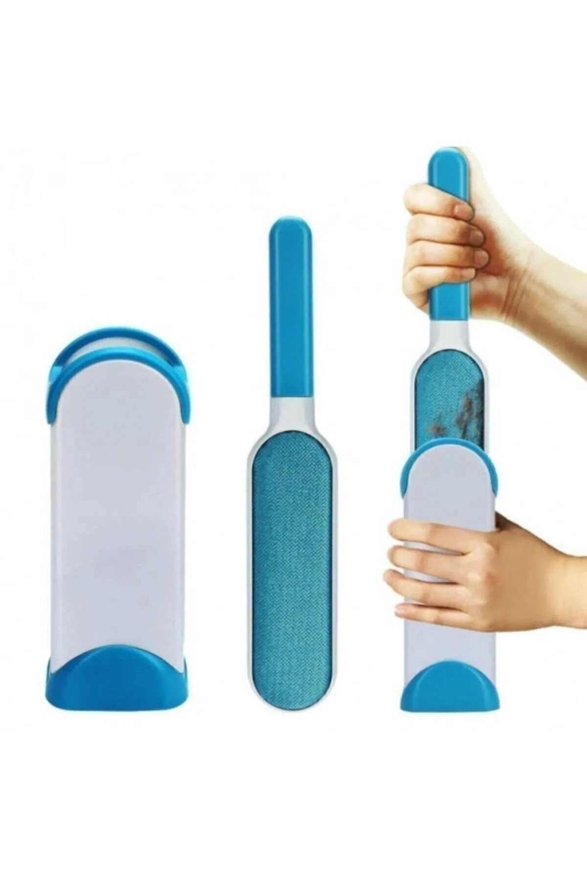 Sihirli 2li Set Tüy Kıl Toplayıcı Tarak Toplama Tarağı Kedi Köpek Fırçası Toz Temizleyici