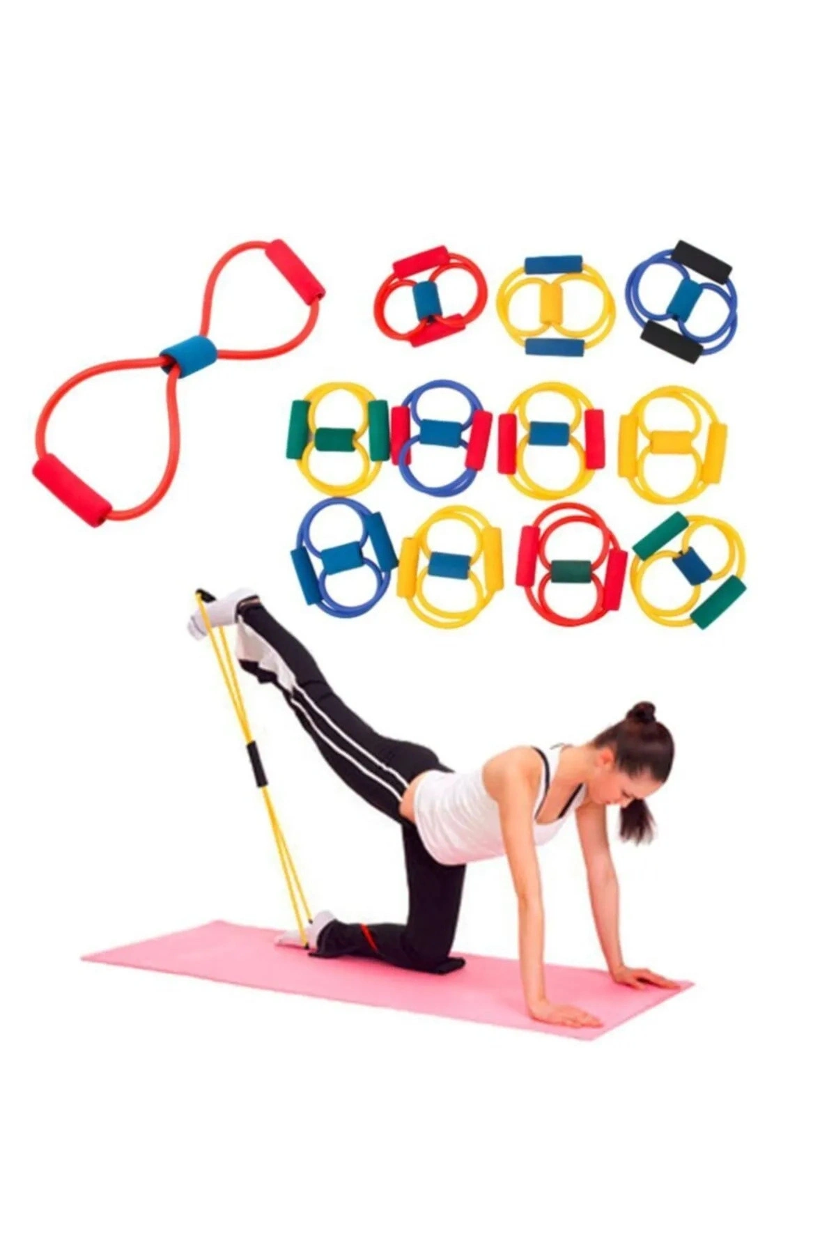 Plates  Direnç Lastiği Egzersiz Direnç İpi Plates Lastiği 1 ADET