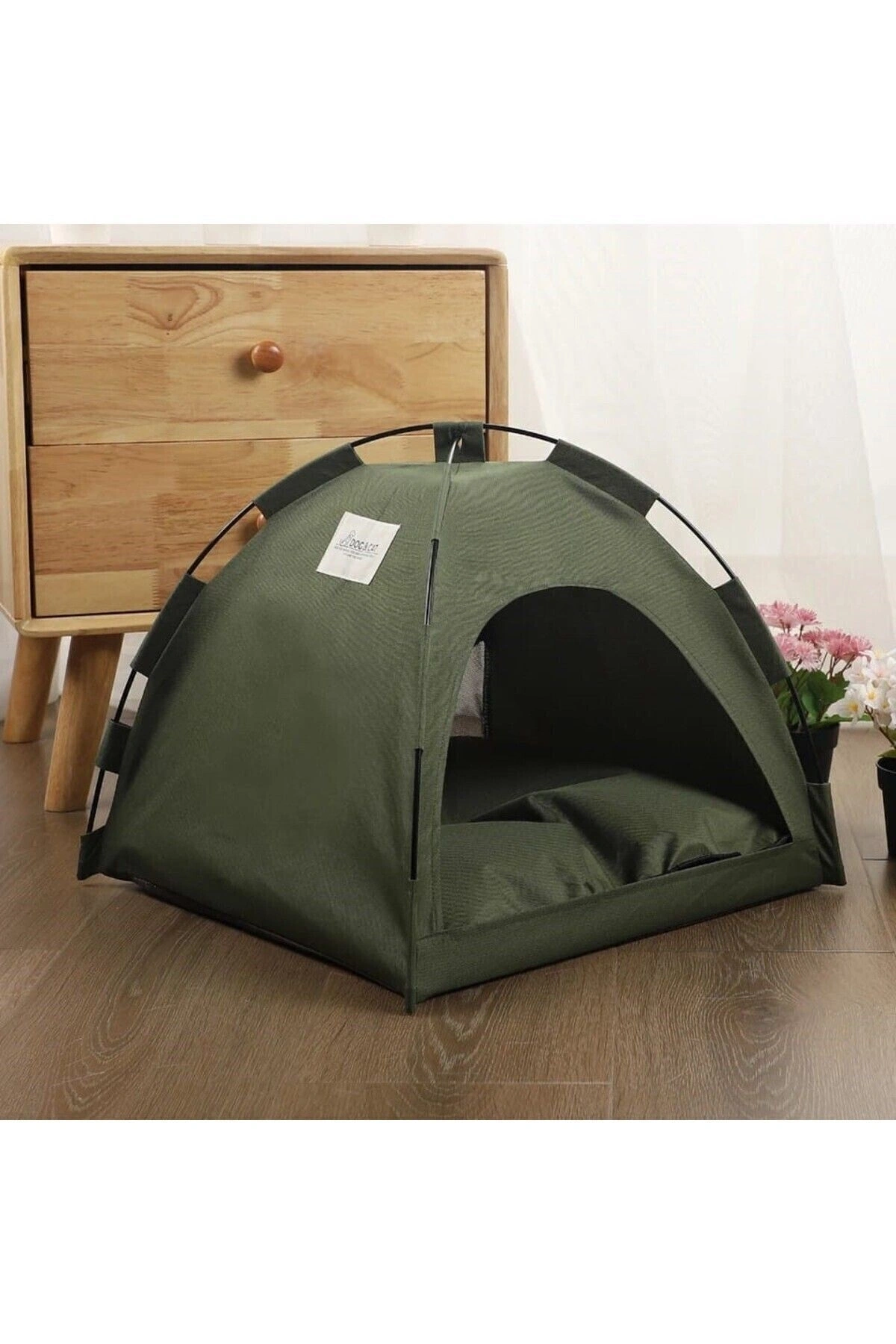 Kedi Kamp Çadırı Kedi Evi Derin Uyku & Serin Yazlık Evi Yumuşak Yatağı Çıkarılabilir Minder